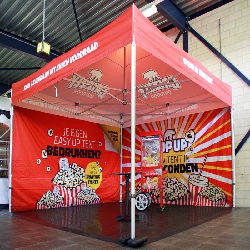 Easy Up partytent bedrukken - Buitengewoon opvallend!