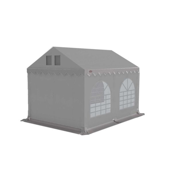 Partytent 3×4 m PVC | GRIZZLY GO PRO ARMORSHIELD™ 640 | grijs