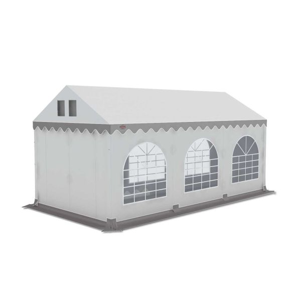 Partytent 3×6 m PVC | GRIZZLY GO PRO ARMORSHIELD™ 640|wit-grijs