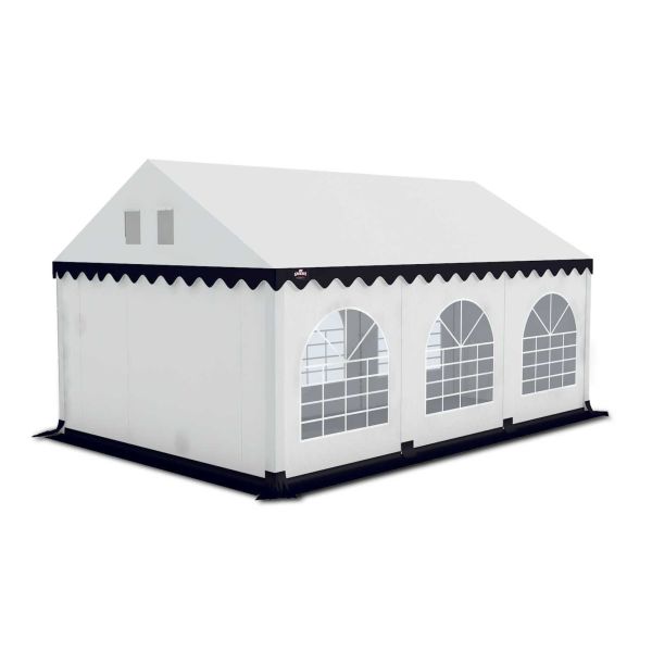 go-pro, wit-blauw, partytent, grizzly outdoor, 4x6