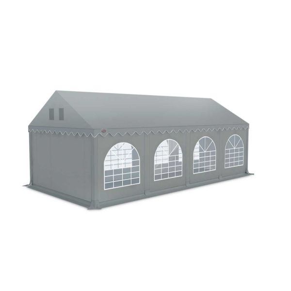Partytent 4×8 m PVC | GRIZZLY GO‑PRO ARMORSHIELD™ 640 |grijs