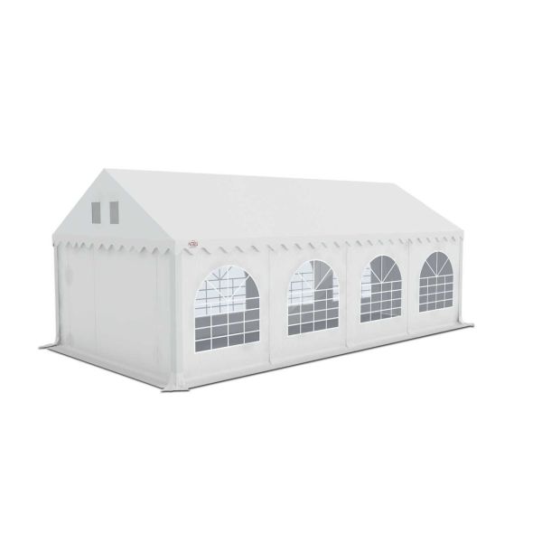 Partytent 4×8 m PVC | GRIZZLY GO‑PRO ARMORSHIELD™ 640 | Wit