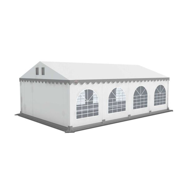 Partytent 5×8 m PVC | GRIZZLY GO‑PRO ARMORSHIELD™ 640 | Wit-Grijs