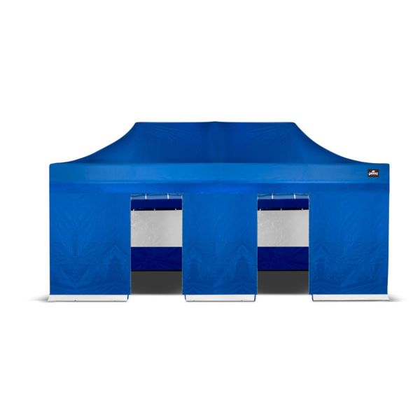 Grizzly Outdoor GO-UP Wand 6 m Blauw – Met Ingang (Deurwand)