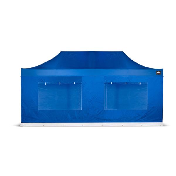 Grizzly Outdoor GO-UP Wand 6 m Blauw – Met Venster & Gordijn