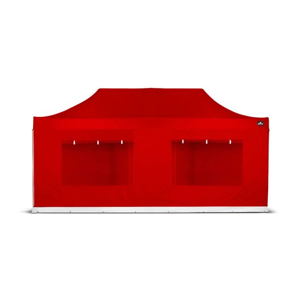 Grizzly Outdoor GO-UP Wand 6 m Rood – Met Venster & Gordijn