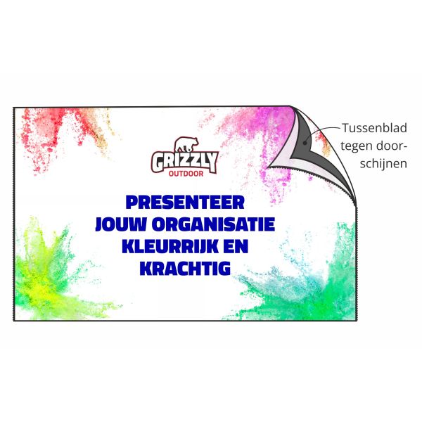 GO-SIGNING Bedrukte wand 4,5m | Dubbelzijdig