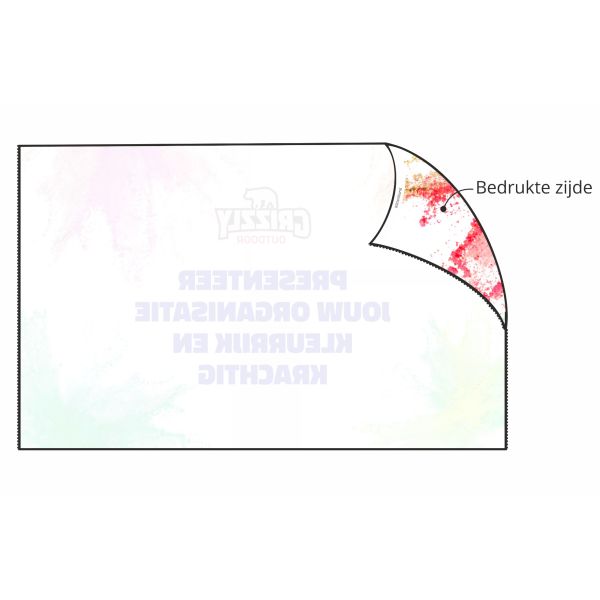 GO-SIGNING Bedrukte wand 4,5m | Binnenzijde