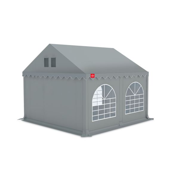 Partytent 4×4 m PVC | GRIZZLY GO PRO ARMORSHIELD™ 640 | grijs