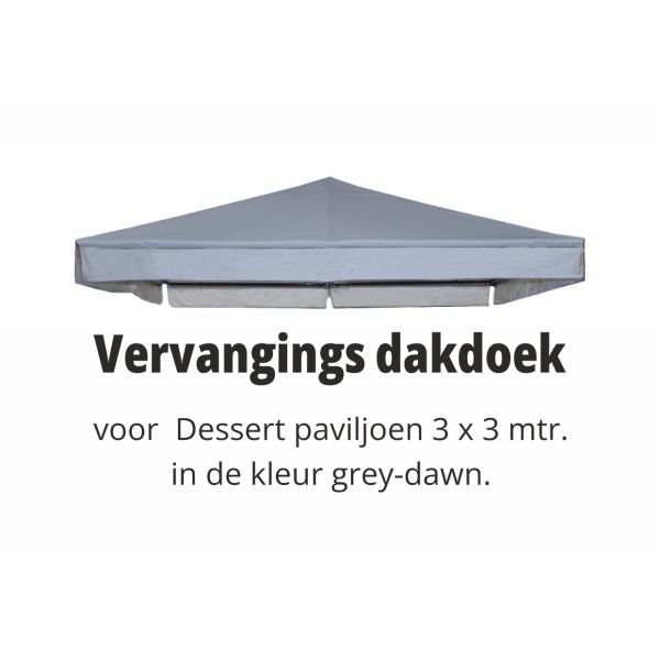 Dessert 3x3 meter vervangdak Grey Dawn