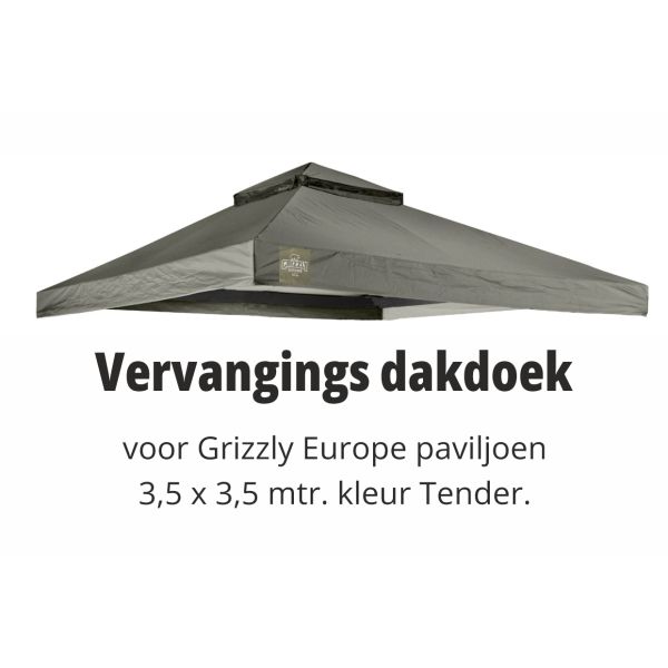 Grizzly Europe 3,5x3,5 meter vervangdak Tender 