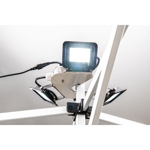led verlichting, wit, easy up tent