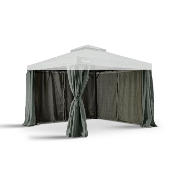 Grizzly Europe 3x3 meter zijwandenset Midnight