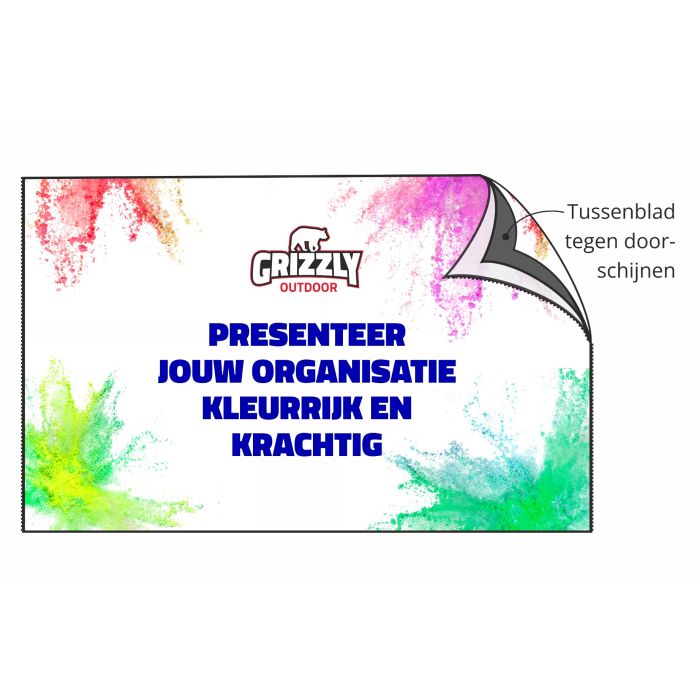 GO-SIGNING Bedrukte wand 4m | Dubbelzijdig