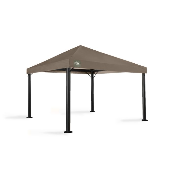 Het 3x3 grizzly europe endurance paviljoen heeft geen windvanger. Dit omdat het dakdoek zo sterk is dat er geen windvanger nodig is. Per poot zijn er twee schoren aan het frame gekoppeld om de stabiliteit hoog te houden.
