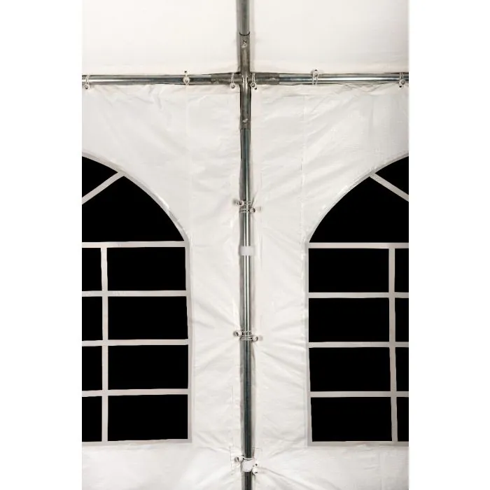 Partytent 3x4 m PVC Grijs dak zijwanden Wit-Grijs 