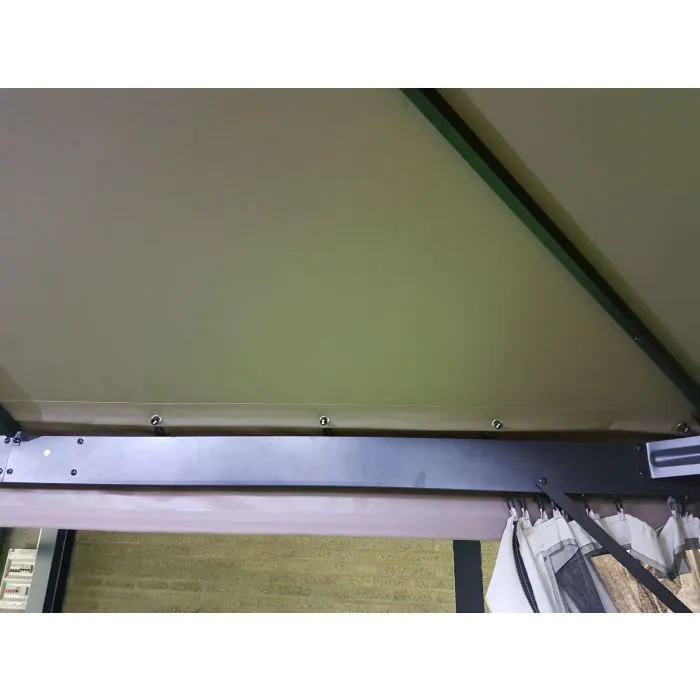 Tuinpaviljoen 3,5x3,5 Grizzly Europe-Endurance Taupe zonder zijwanden