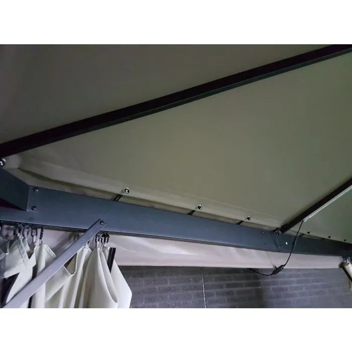Tuinpaviljoen 3,5x3,5 Grizzly Europe-Endurance Taupe zonder zijwanden