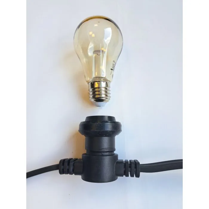 Prikkabel LED 10 Peerlampen Wit met contrastekker