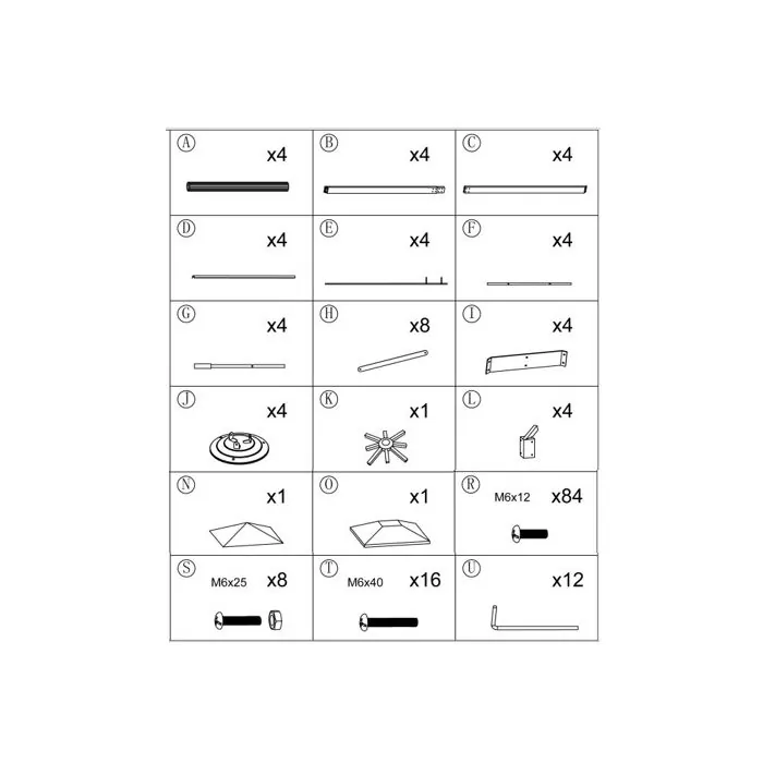 Onderdeel D 3,5x3,5 paviljoen Grizzly Europe 