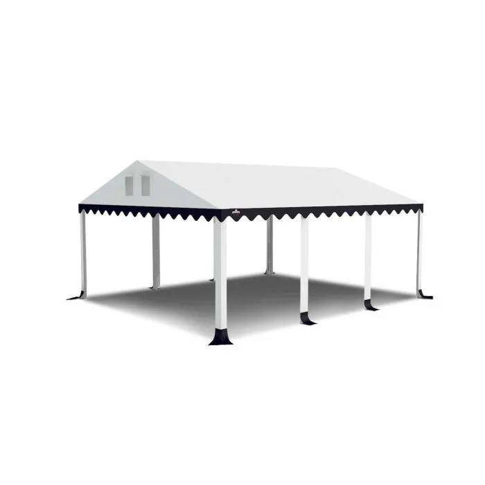 GO-PRO 5x6 Partytent met grondframe Wit-Blauw