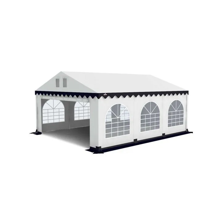 GO-PRO 5x6 Partytent met grondframe Wit-Blauw