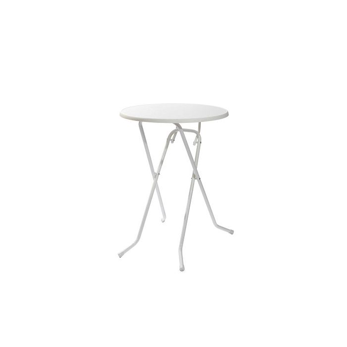 statafel, wit, Ø 85 cm