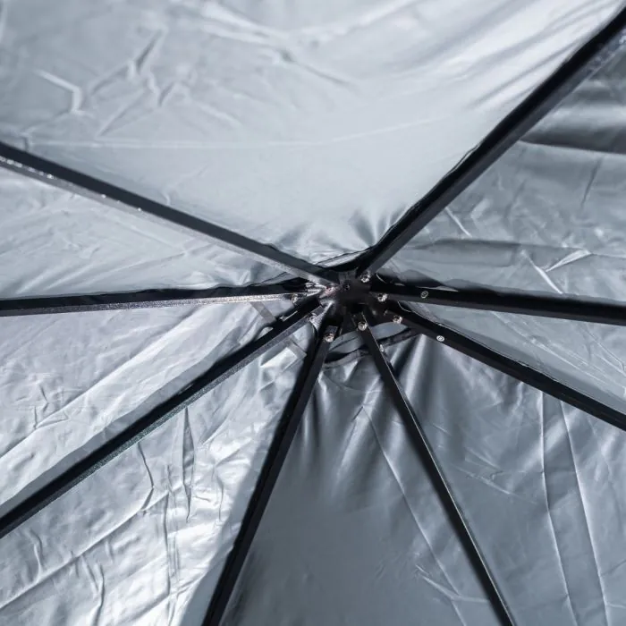 MAYTIIMO Paviljoen, 2,5 x 2,5 m, waterdicht, stabiel, winterbestendig, pop-up vouwpaviljoen met 4 zijdelen en ramen, opvouwbaar tuinpaviljoen