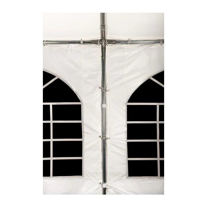 Partytent 3x4 m PVC Grijs dak zijwanden Wit-Grijs 