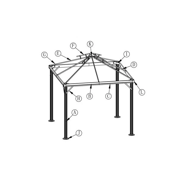 Onderdeel D 3,5x3,5 paviljoen Grizzly Europe 