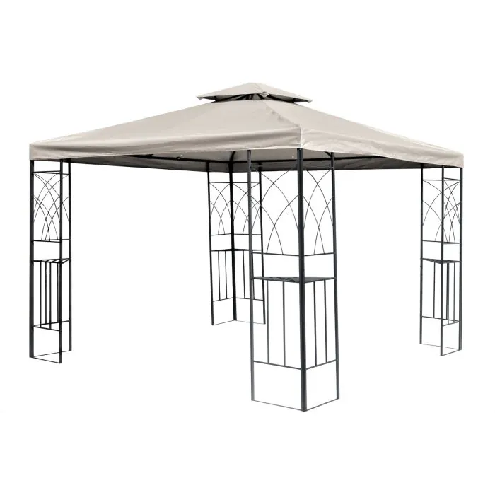 Relaxdays zijwanden partytent 2x3 m, set van 3, tuintent wanden, voor