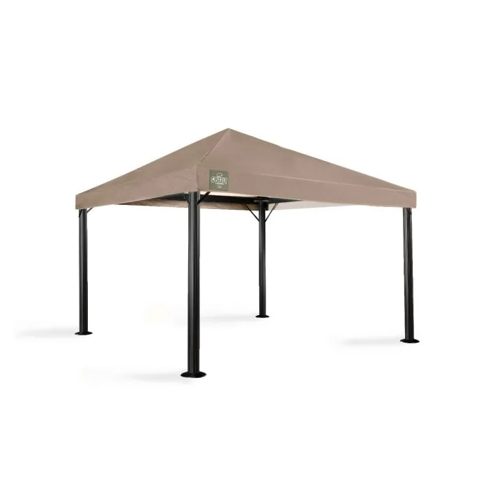 Het 3,5x3,5 grizzly europe endurance paviljoen heeft geen windvanger. Dit omdat het dakdoek zo sterk is dat er geen windvanger nodig is. Per poot zijn er twee schoren aan het frame gekoppeld om de stabiliteit hoog te houden.