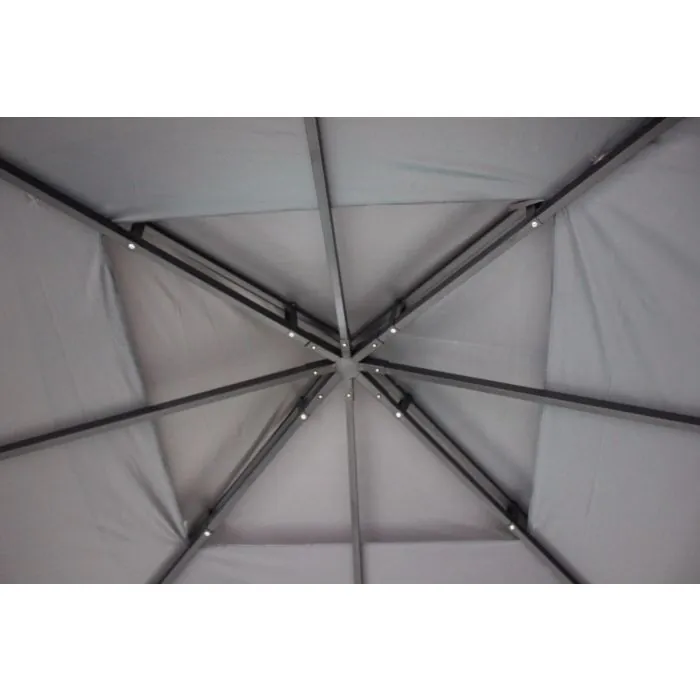 Tuinpaviljoen 3x3m Grizzly Europe-Taupe