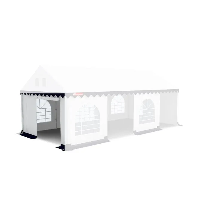 Kops paneel met ingang  Wit-Blauw Grizzly Outdoor 3 meter 