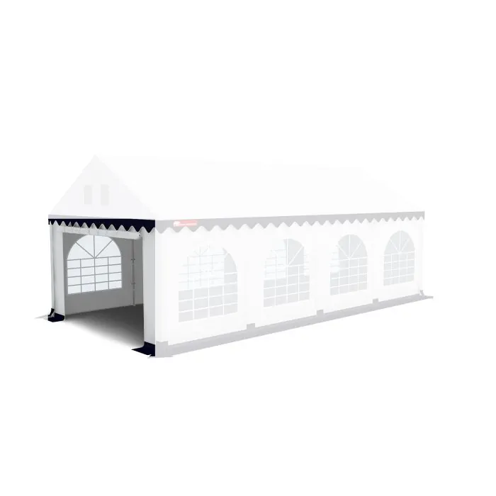 Kops paneel met ingang  Wit-Blauw Grizzly Outdoor 3 meter 
