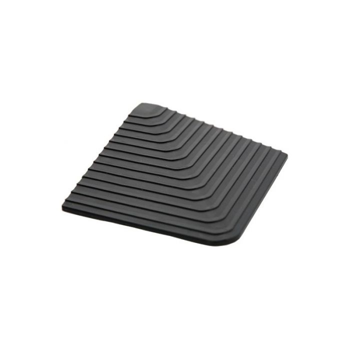 Evo vloer schuine hoekstuk, zwart, ribbels