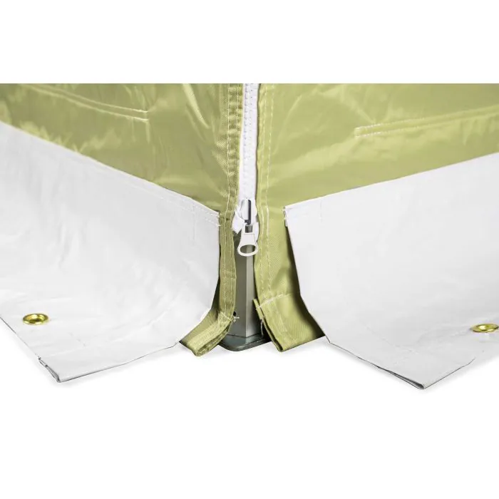 Easy Up | Zijwand 6 m Ingang Olivijn Zand