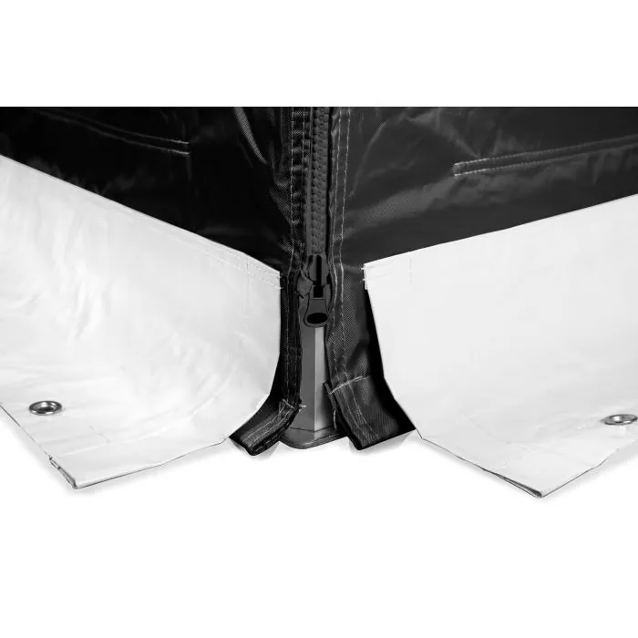 Easy Up | Zijwand 3 m met Raam Zwart