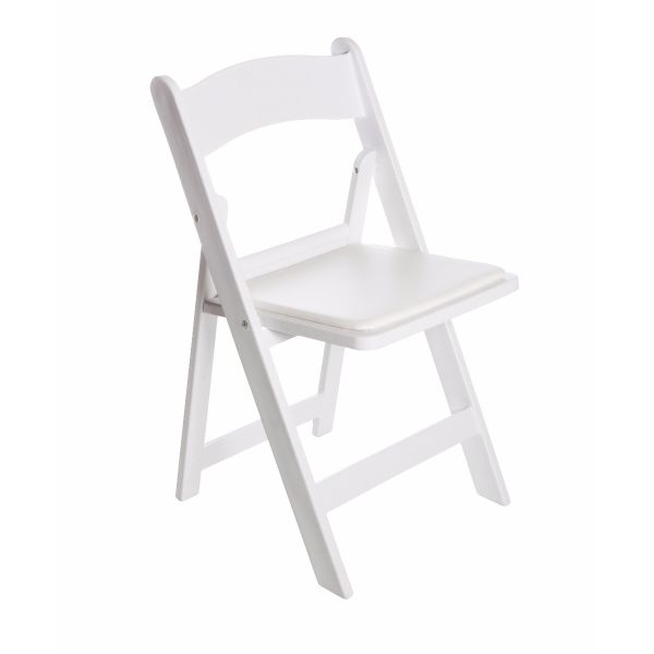 wedding chair, wit, met kussen