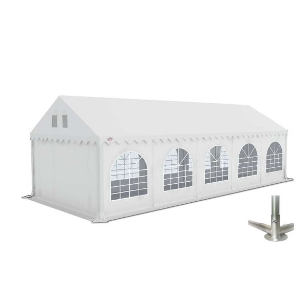 GO-PRO 4x10 Partytent met grondframe Wit