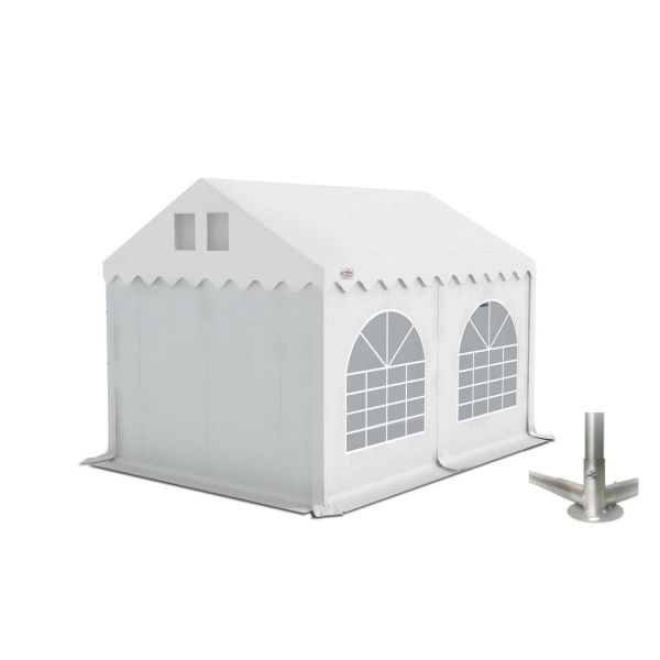GO-PRO 4x4 Partytent met grondframe Wit