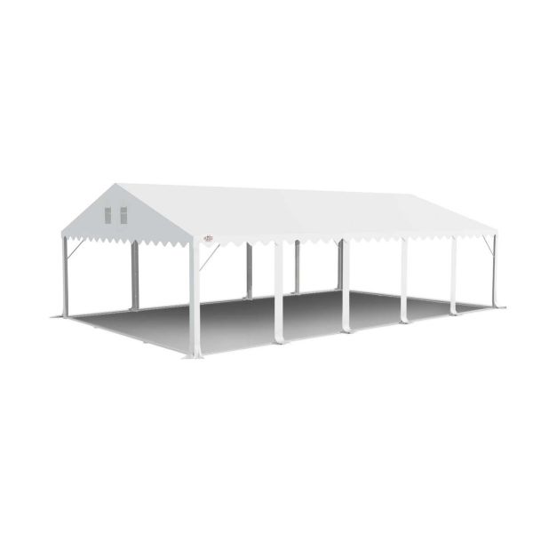 Dit dakdoek is brandvertragend gecertificeerd, heeft koperen zeilringen in het dak zitten en is volledig gemaakt van waterdicht pvc.
