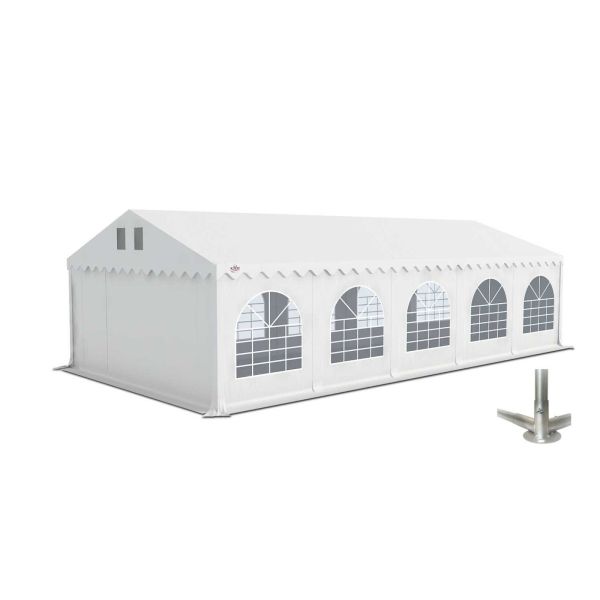 GO-PRO 5x10 Partytent met grondframe Wit