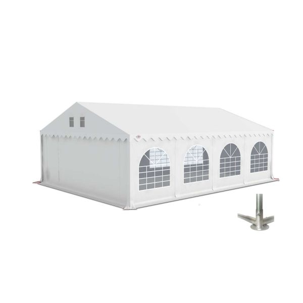 GO-PRO 6x8 Partytent met grondframe Wit