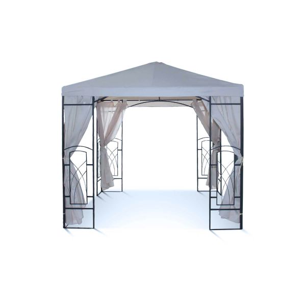 Tuinpaviljoen Beauty 2,5x2,5 m Grey Dawn