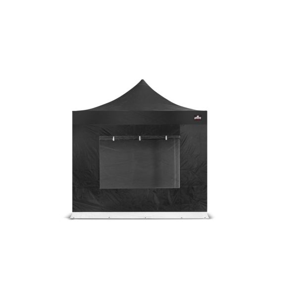 Easy Up | Zijwand 2 m raam Zwart