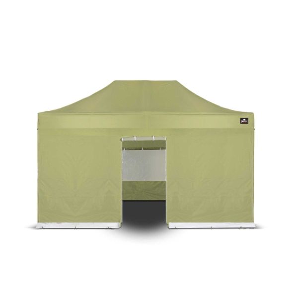 Easy Up | Zijwand 4,5 m Ingang Olivijn Zand