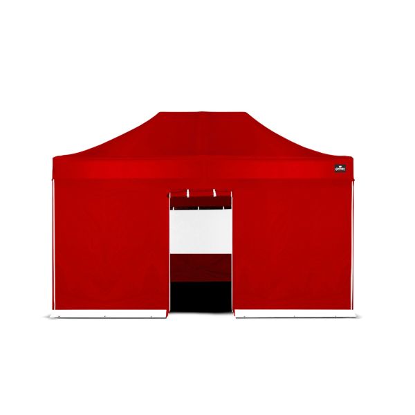 Easy Up | Zijwand 4,5 m Ingang Rood