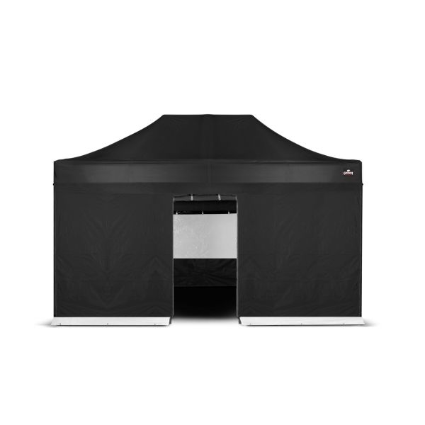 Easy Up | Zijwand 4,5 m Ingang Zwart