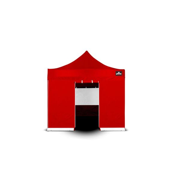 Easy Up | Zijwand 4 m Ingang Rood GO